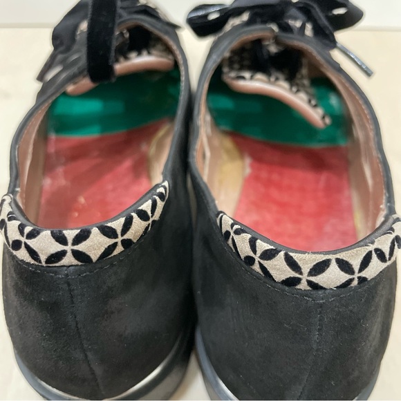 BeautiFeel Women's  41 Tera Black Oxford Shoes Suede Leather Velvet NO Insoles - Picture 8 of 13